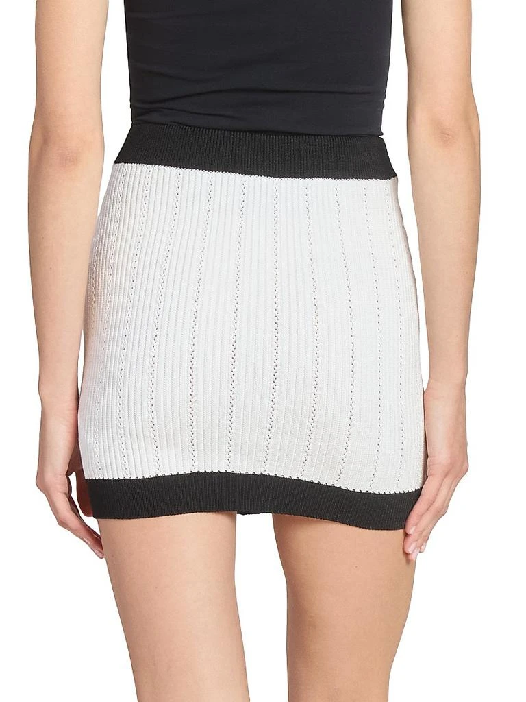 Balmain Torsade Knit Miniskirt 4