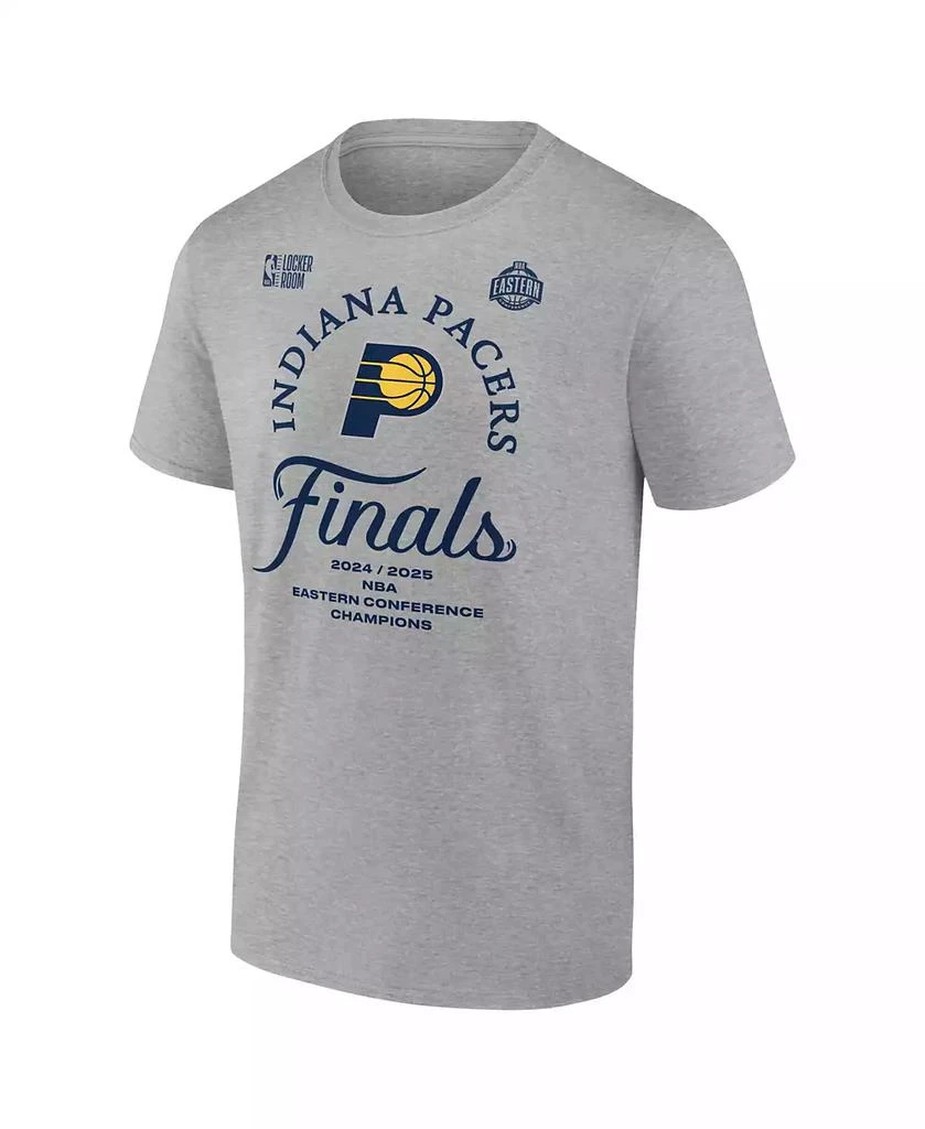 Fanatics Men's Steel Indiana Pacers 2025 NBA Eastern Conference Champions Locker Room T-Shirt 2