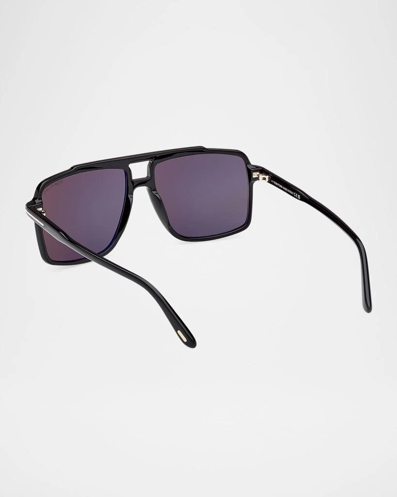 Tom Ford Men's Kemp Acetate Rectangle Sunglasses 2