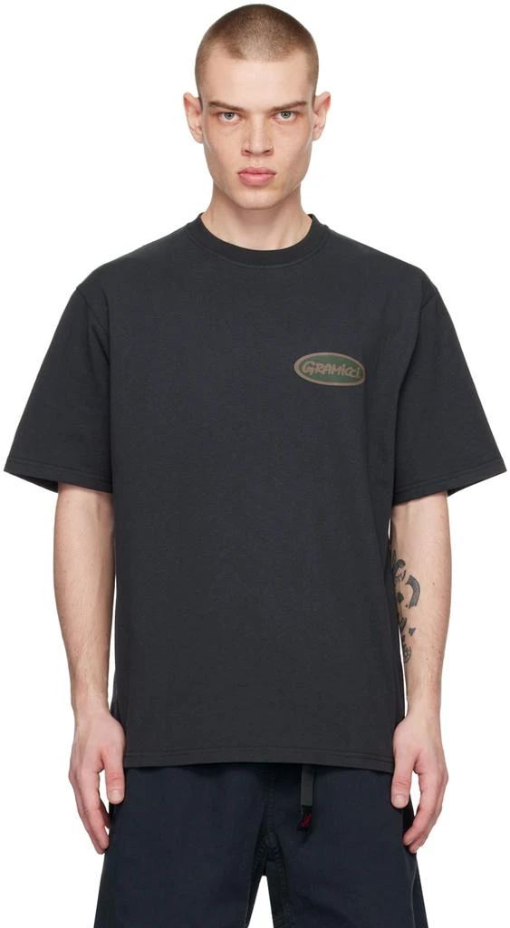 Gramicci Black Oval T-Shirt 1