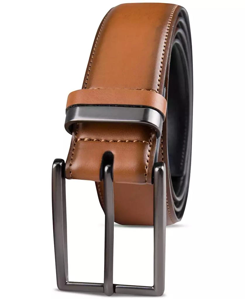 Alfani Men's Burnished Edge and Metal Loop Dress Belt, Created for Macy's 2