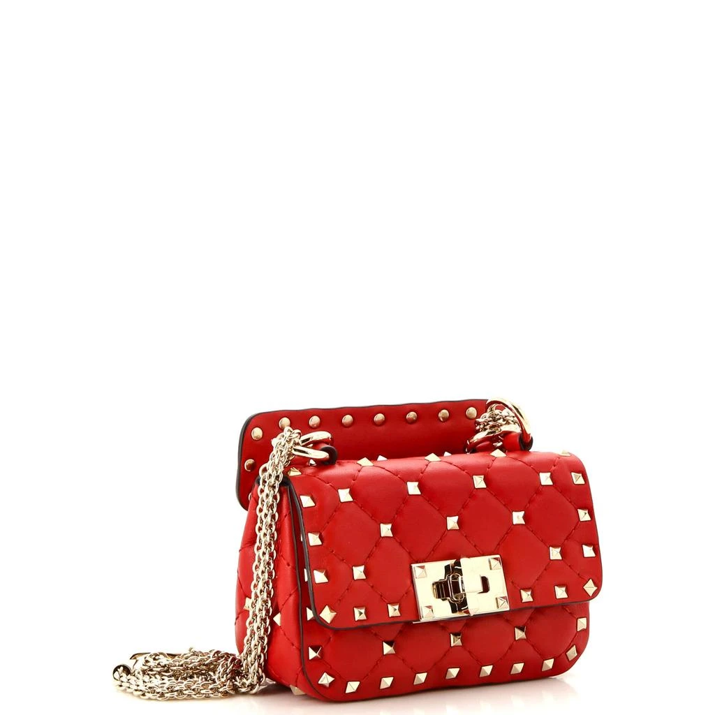 Valentino Rockstud Spike Flap Bag Quilted Leather Micro 2