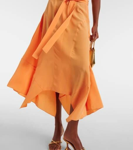 Stella McCartney Iconic silk crêpe de chine midi dress 5
