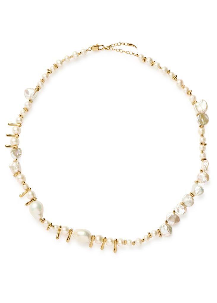 Missoma Mixed Pearl Statement beaded necklace