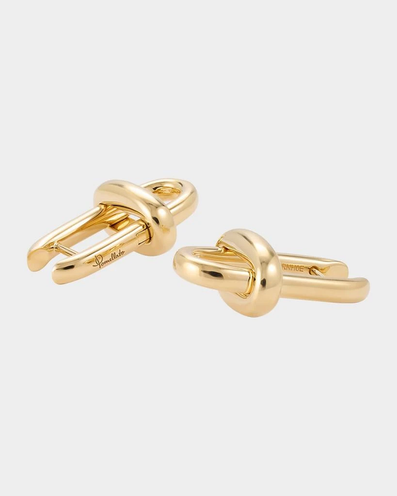 Pomellato Iconica 18K Yellow Gold Link Earrings 3