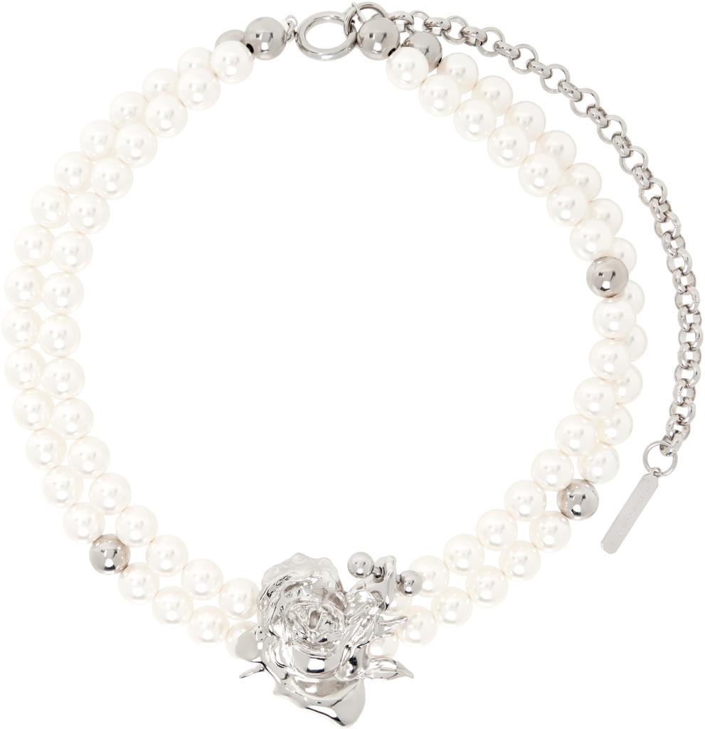 Justine Clenquet White Betsy Choker