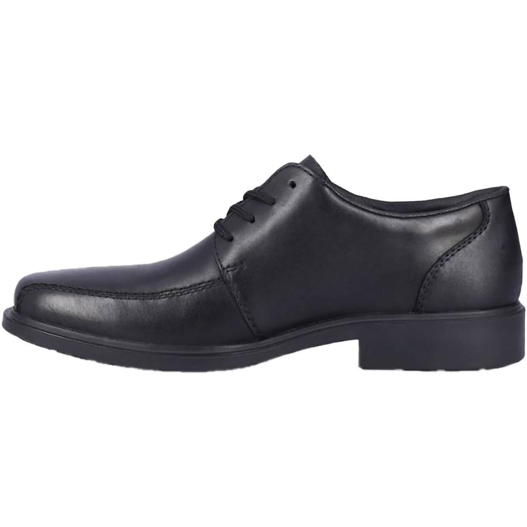 Rieker Men's Maurice Leather Dress Shoes In Nero/black