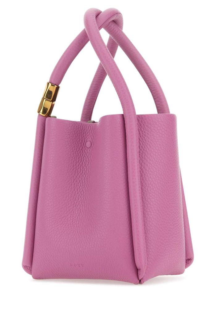 BOYY Dark Pink Leather Lotus 12 Handbag