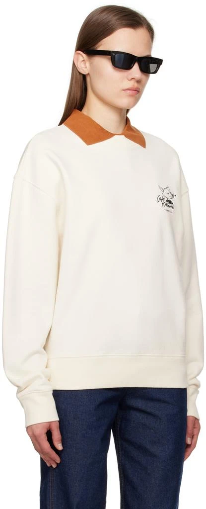 Maison Kitsune Off-White 'Café Kitsune' Sweater 2