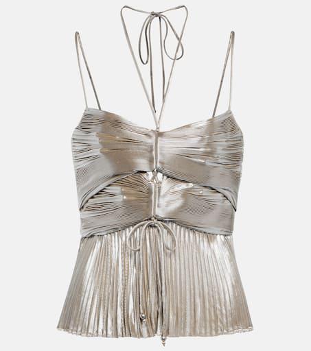 Altuzarra Justin halterneck lamé top
