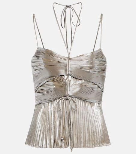 Altuzarra Justin halterneck lamé top 1