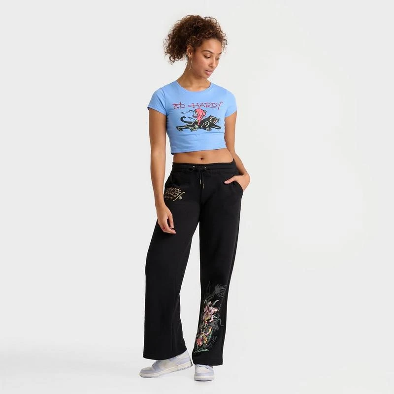 Ed Hardy Women
s Ed Hardy Devil Panther Baby T-Shirt 2