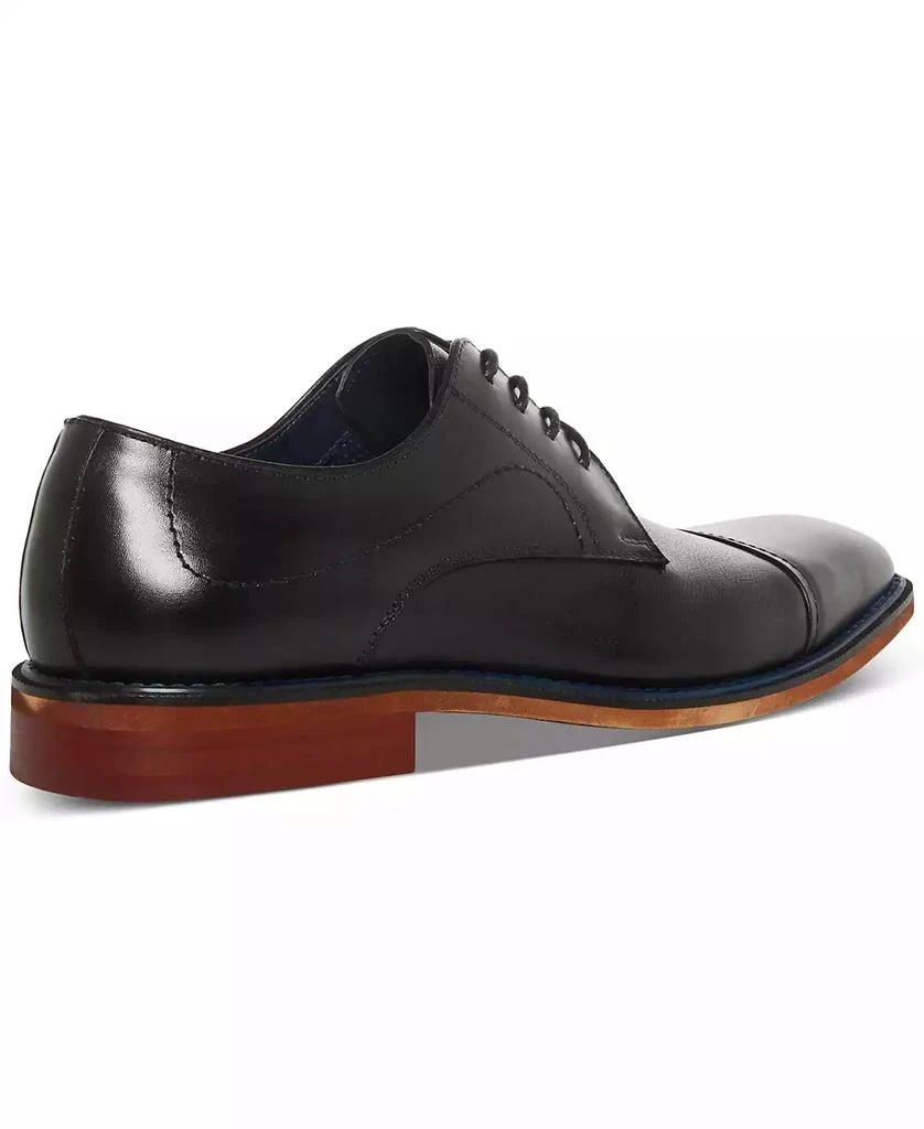 Steve Madden Men's Zane Tonal & Textured Leather Mid Oxford Dress Shoe 2