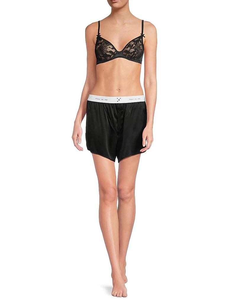 Fleur du Mal Logo Silk Boxer Trunks 3