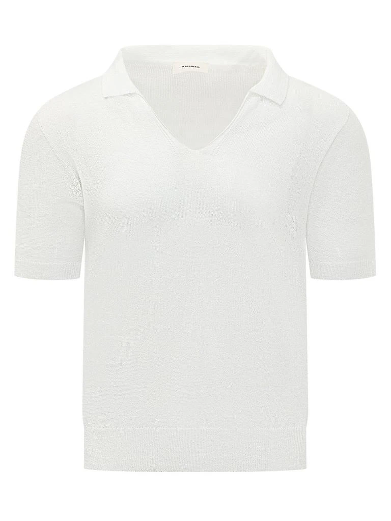 A Paper Kid A Paper Kid Knitted V-Neck Polo Shirt