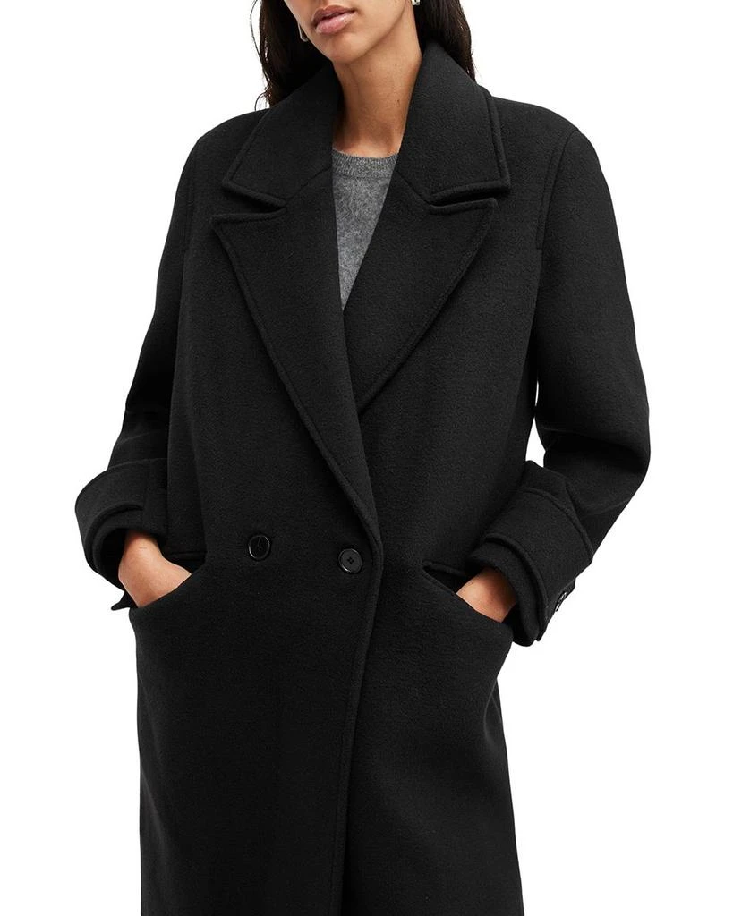 ALL SAINTS Mabel Double Breasted Oversized Coat 5