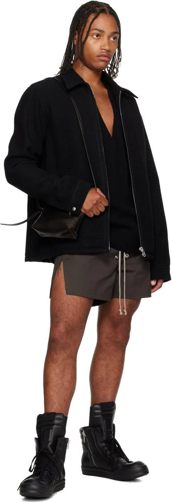 Rick Owens Black Concordians Small Adri Bag 4