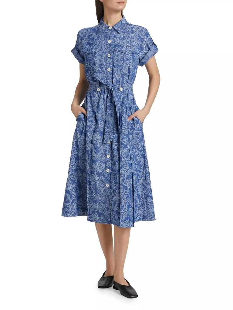 Derek Lam Gaelle Floral Belted Utility Dress 2