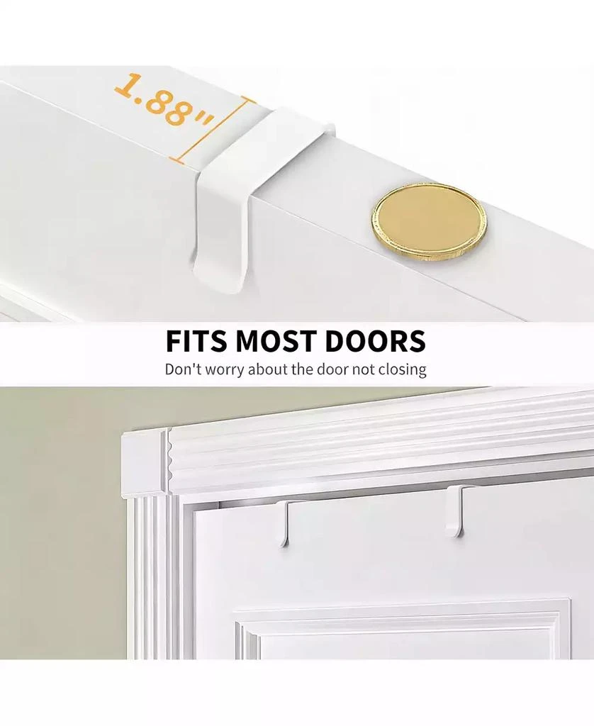 YIGII 9-Tier Metal Over-the-Door Organizer for Kitchen, Bathroom, Laundry 5