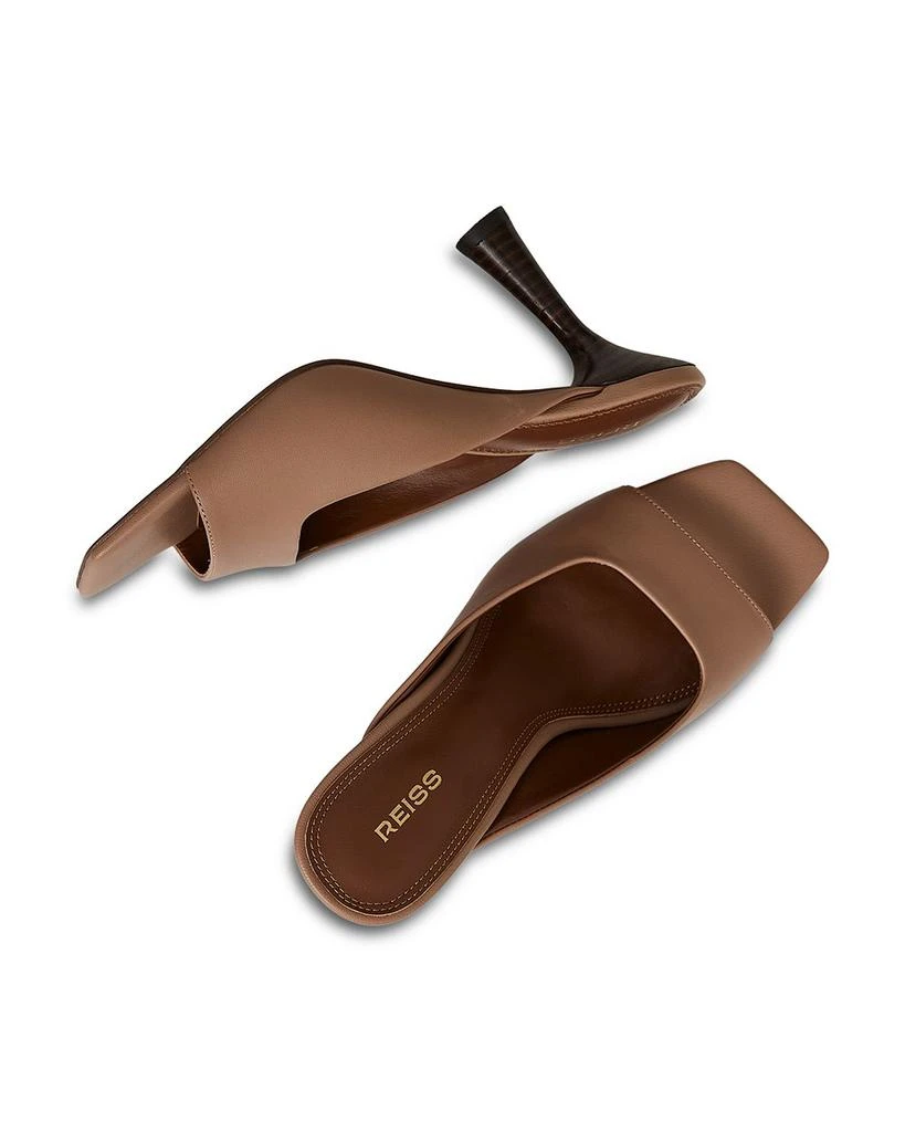 REISS Women's Justine Square Mule Heel Shoes 3
