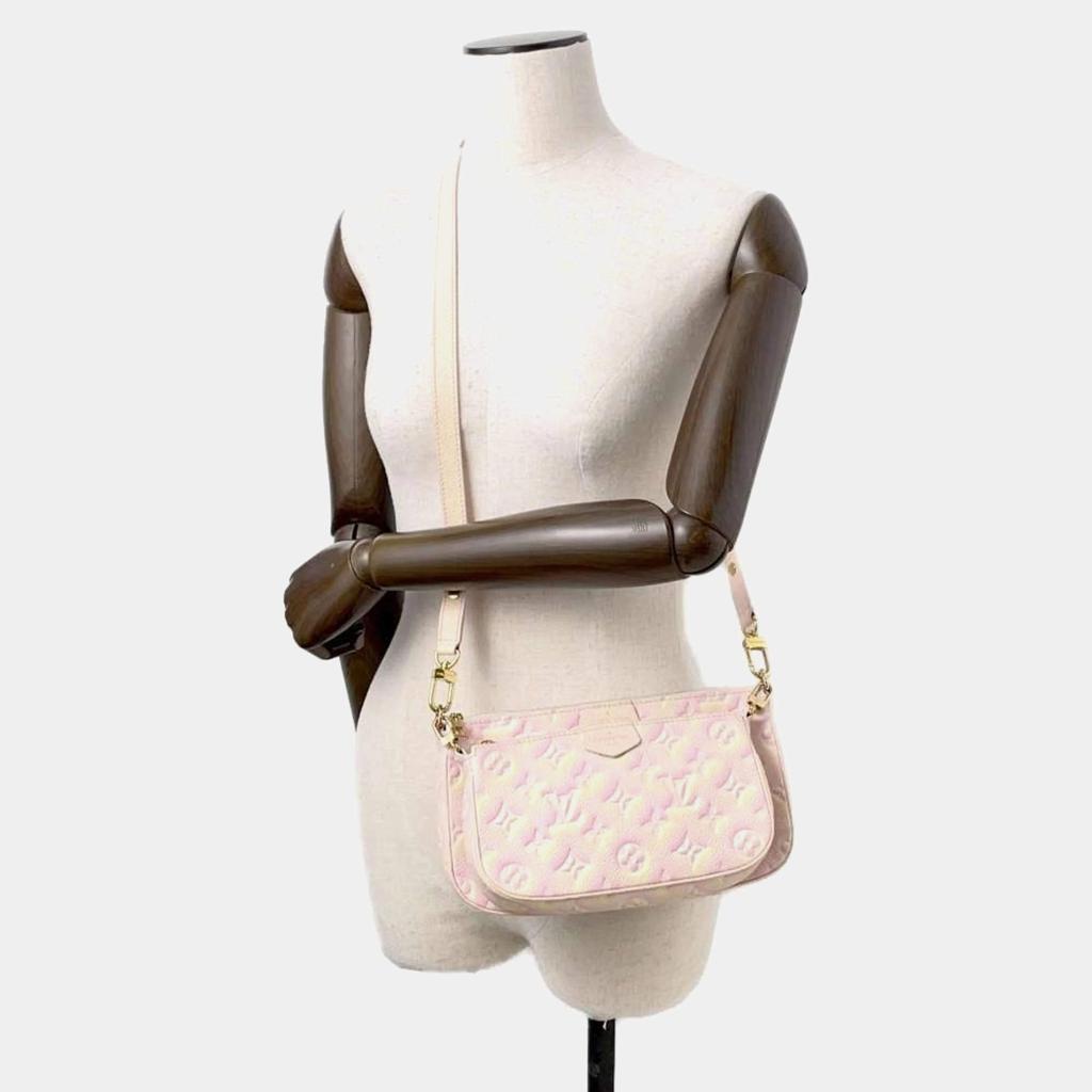 Louis Vuitton Louis Vuitton Pink Monogram Empreinte Multi Pochette Accessoires Shoulder Bag