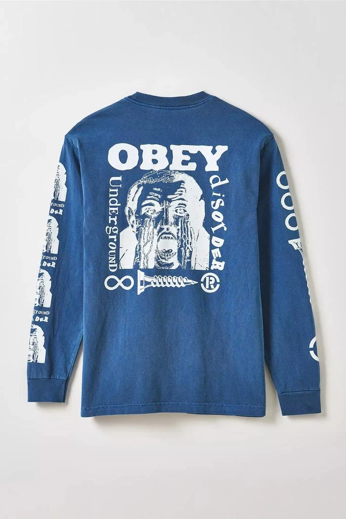 Obey OBEY Underground Disorder Graphic Long Sleeve Tee