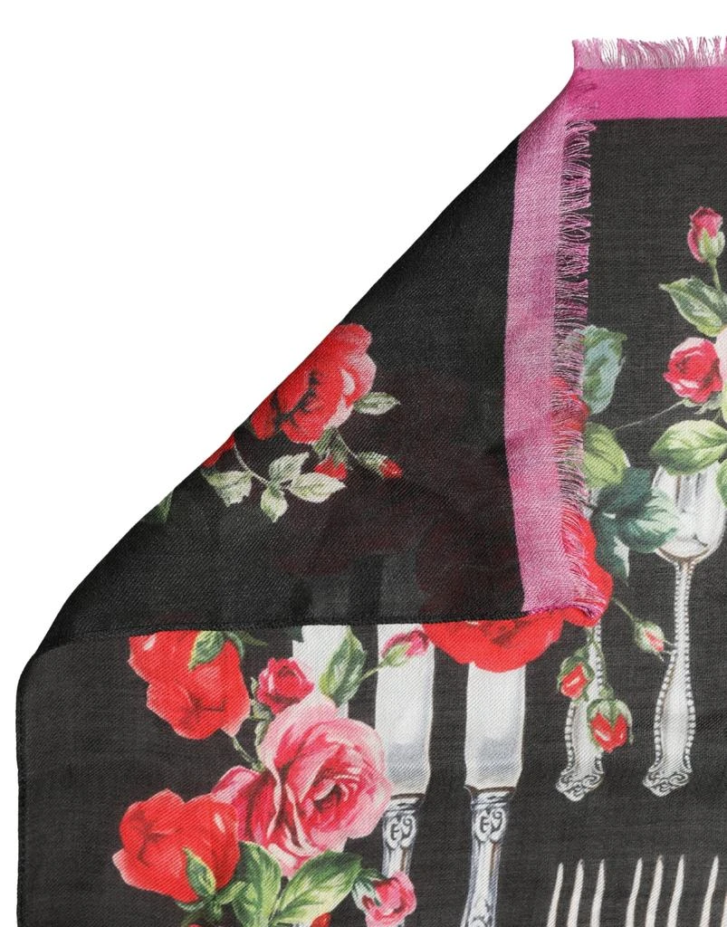 Dolce 
Gabbana Floral Print Wrap Shawl 196cm x 132cm Women
s Scarf 3