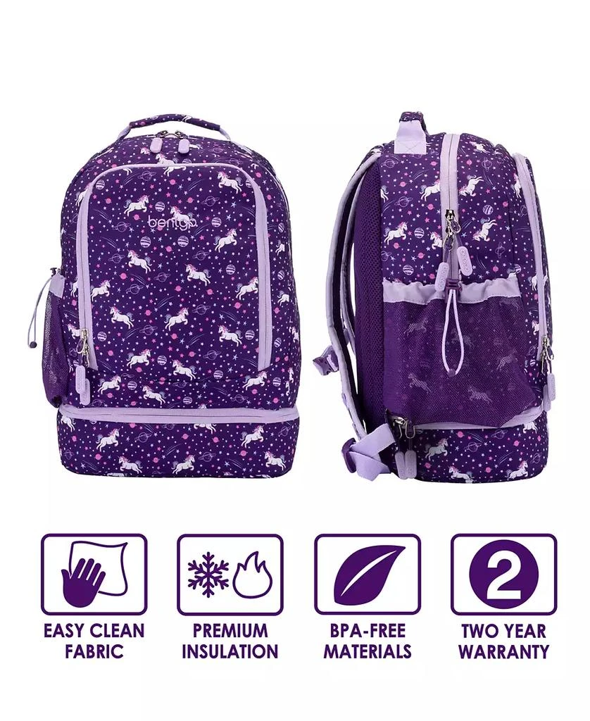 Bentgo Kids Prints 2-in-1 Backpack & Lunch Bag - Unicorn 5