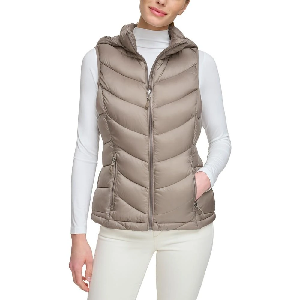 Charter Club Women's Packable Hooded Puffer Vest, Created for Macy's 1