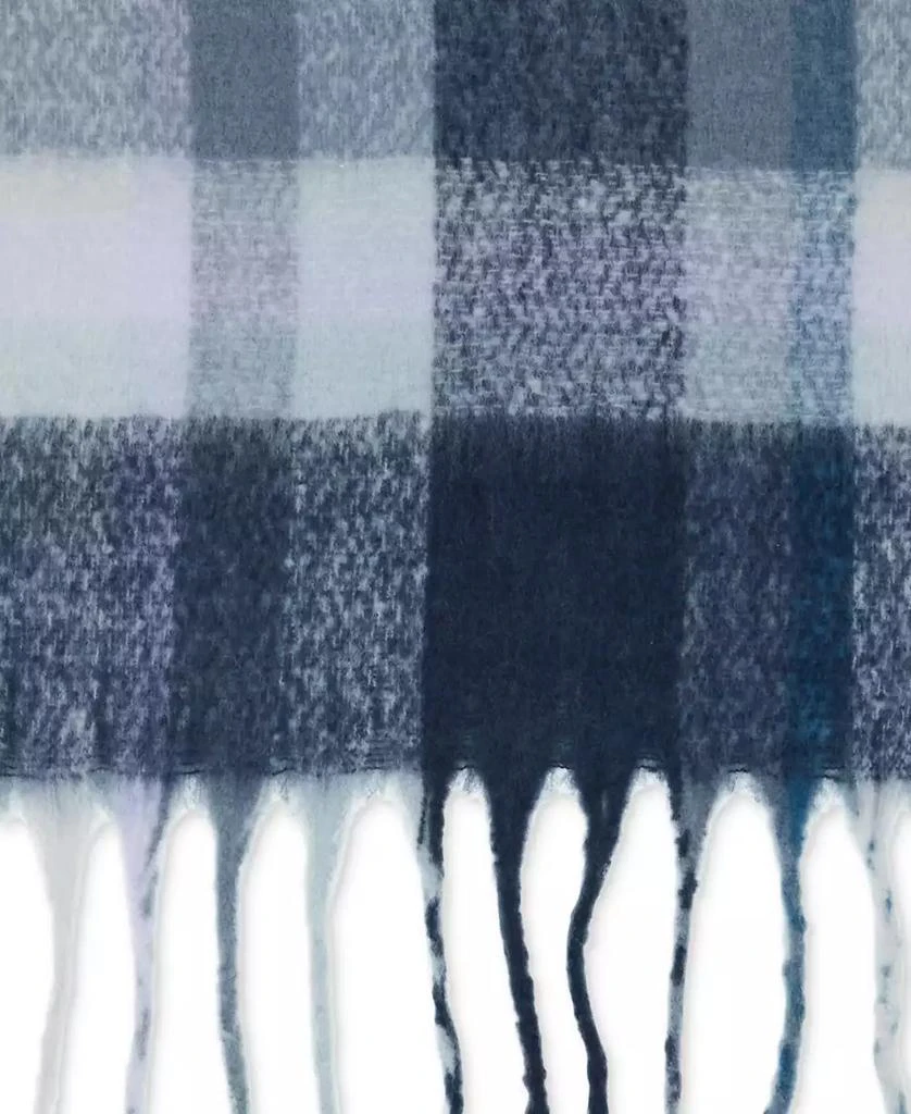 Steve Madden Women's Brushed Plaid Blanket Wrap Scarf 4