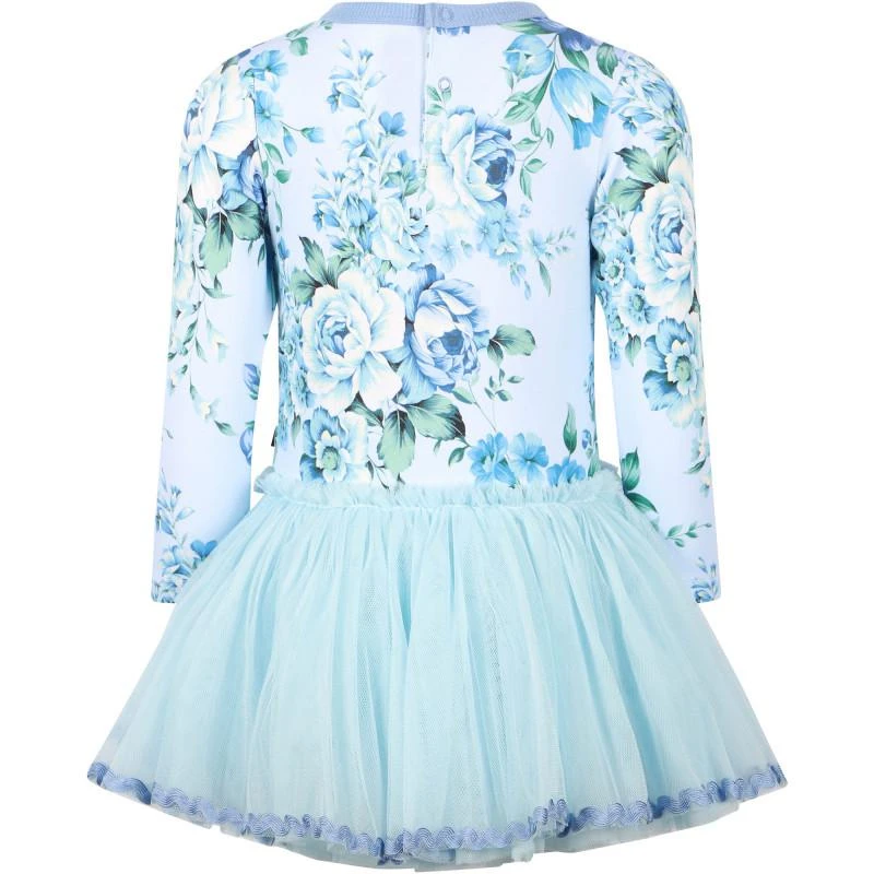 Rock Your Baby Clementine floral tutu dress in light blue 2