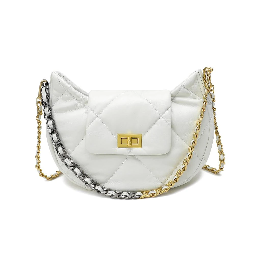 Tiffany & Fred Paris Quilted Sheepskin Leather Crossbody/Shoulder bag 1