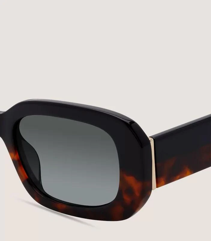 Stuart Weitzman TWO-TONE RECTANGULAR SUNGLASSES 5
