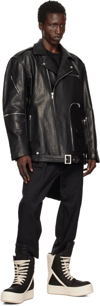 Rick Owens Black & Off-White Porterville Mega Geobasket Sneakers 5