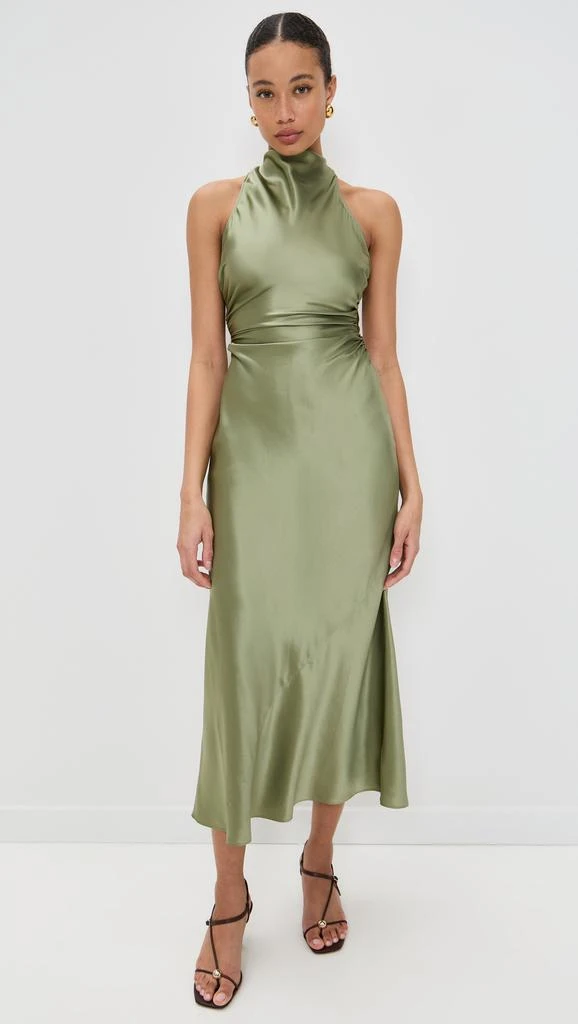 Reformation Cassette Silk Dress 6