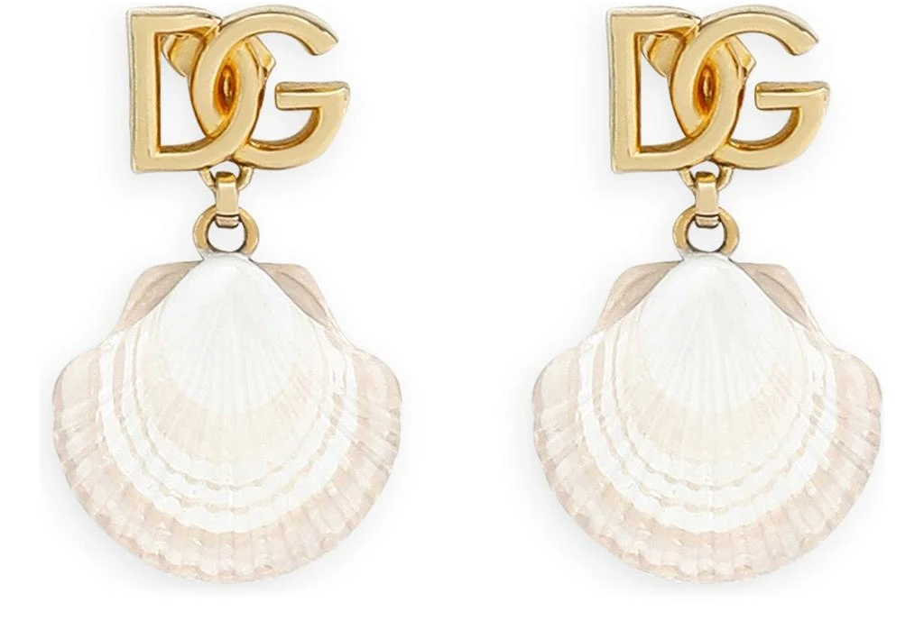 Dolce & Gabbana Earrings with DG logo and shell 2