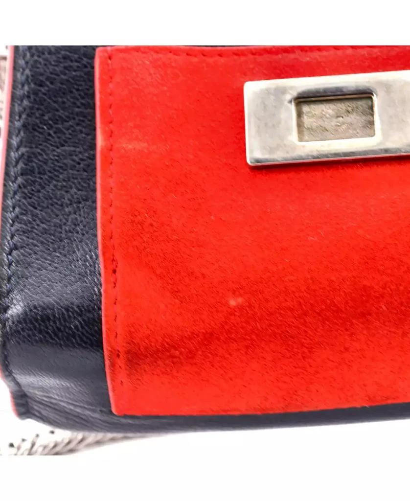 Pre-Owned Givenchy Mini GV3 Flap Bag Leather with Suede 7