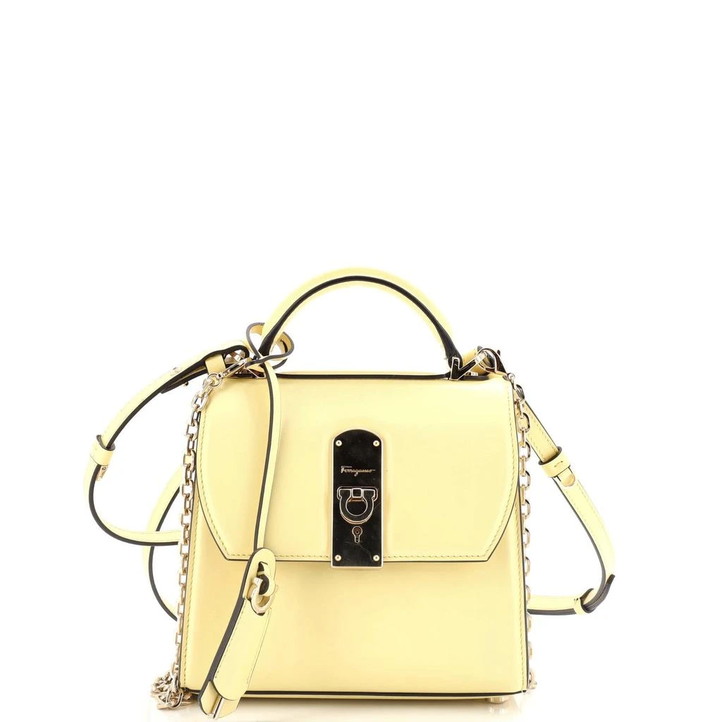 Salvatore Ferragamo Boxyz Top Handle Bag Leather Small 1