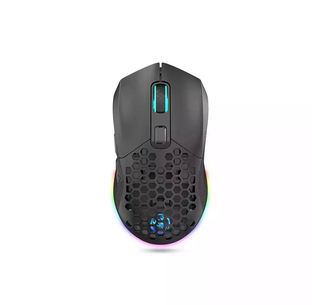 risokeys Dual-Mode Wireless Gaming Mouse, 2.4G + Bluetooth 5.1, 6 Adjustable DPI 800-4800, RGB Backlit