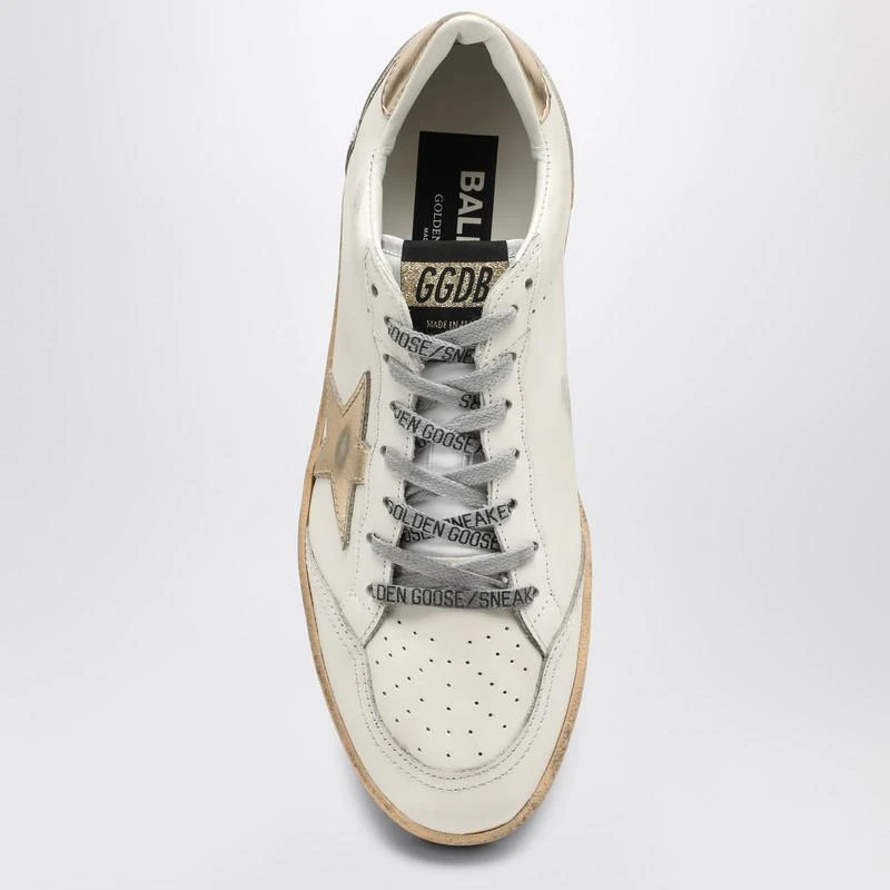 Golden Goose Ballstar milk/gold low trainer 3