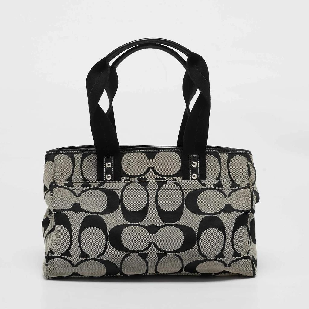 Coach Coach Beige/Black Signature Canvas Daisy Tote 4