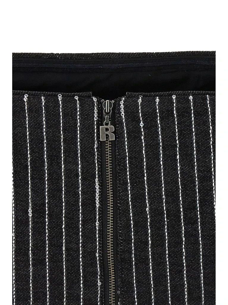 ROTATE Birger Christensen ROTATE Sequined Twill Cropped Top 4