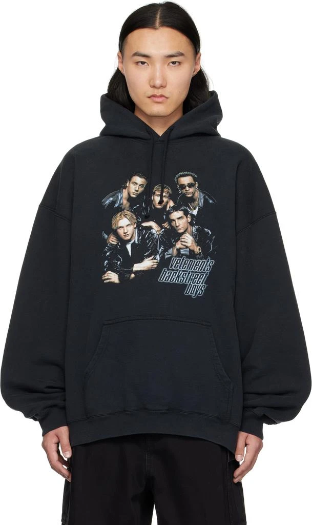 Vetements Black Runway Backstreet Boys Oversized Hoodie 1