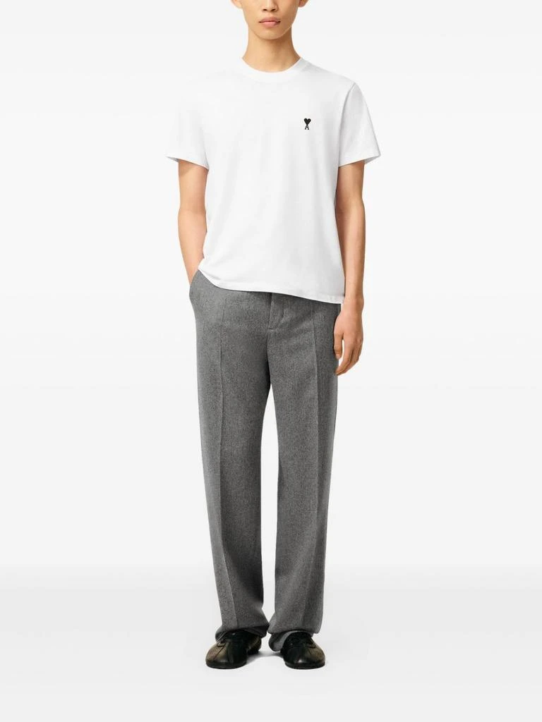 AMI Classic White Crew Neck T-Shirt 2