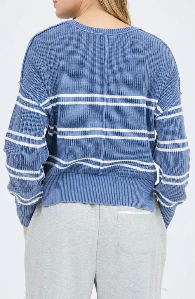 Blu Pepper Stripe Knit Sweater 2