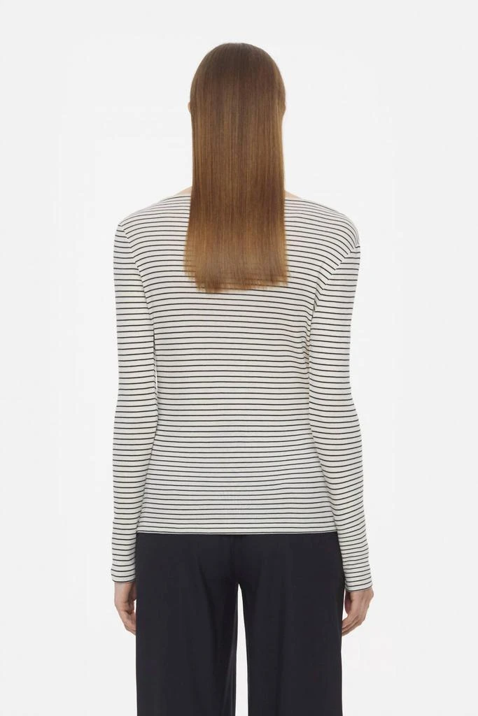 Closed High Neck Longsleeve Top In Ivory 2