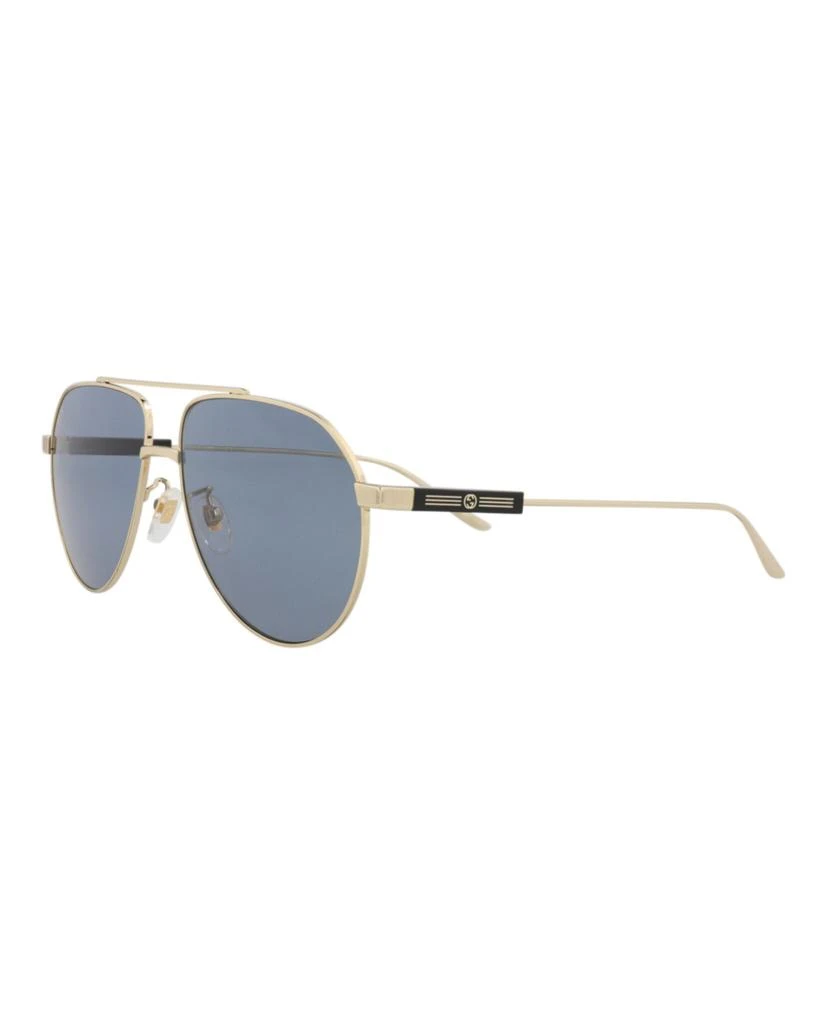 Gucci Aviator-Frame Metal Sunglasses 2