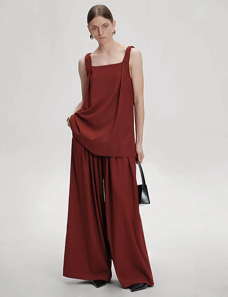 Pixie Market Wide Leg Pants in Sun-Dried Tomato 3