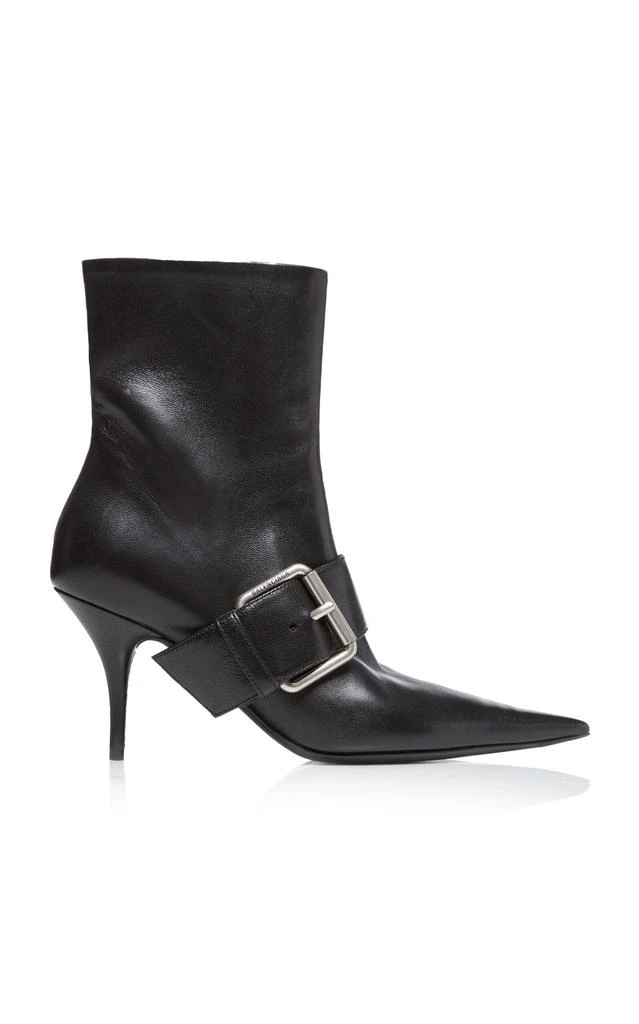 Balenciaga Balenciaga - Knife Buckle-Detailed Leather Ankle Boots - Black - IT 38 - Moda Operandi 1