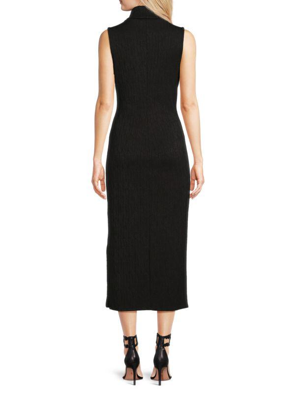 TASH + SOPHIE Turtleneck Sheath Midi Dress